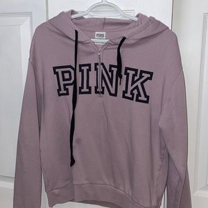 PINK half zip sweatshirt